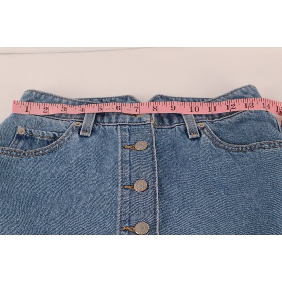 Levis Women's Denim Button-Front A-Line Skirt with Pockets Size‎ 26 - Picture 12 of 13